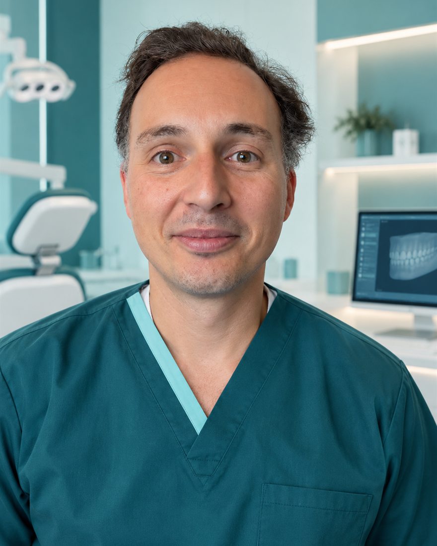 Dr. Pedro Moutinho no consultório